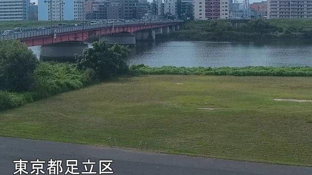西新井橋上流の見本画像（2026年8月）
